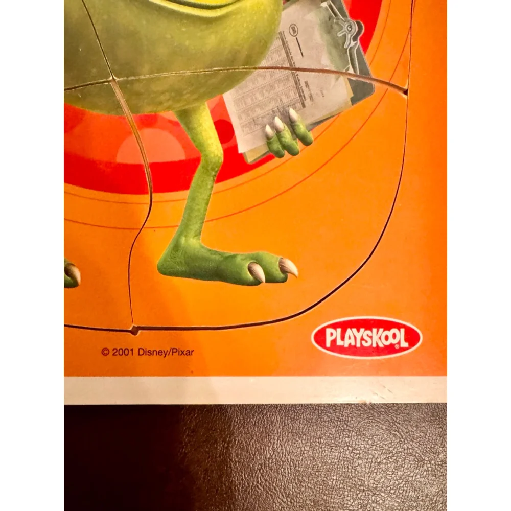 MONSTERS INC. Mike Witkowski. Playskool. Disney Pixar 7 piece Mike Puzzle